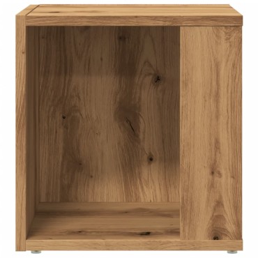 vidaXL Βοηθητικό Τραπέζι Αρτισιανή Δρυς 33x33x34cm Επεξ. Ξύλο 1 τεμ.