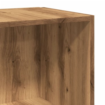 vidaXL Βοηθητικό Τραπέζι Αρτισιανή Δρυς 33x33x34cm Επεξ. Ξύλο 1 τεμ.