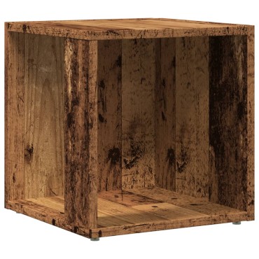 vidaXL Τραπέζι Βοηθητικό Παλαιό Ξύλο 33x33x34cm από Επεξ. Ξύλο