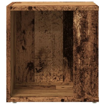 vidaXL Τραπέζι Βοηθητικό Παλαιό Ξύλο 33x33x34cm από Επεξ. Ξύλο