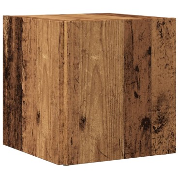 vidaXL Τραπέζι Βοηθητικό Παλαιό Ξύλο 33x33x34cm από Επεξ. Ξύλο