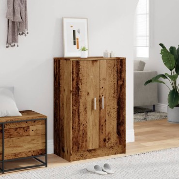 vidaXL Παπουτσοθήκη Όψη Παλαιού Ξύλου 60x35x92cm Επεξεργασμένο Ξύλο