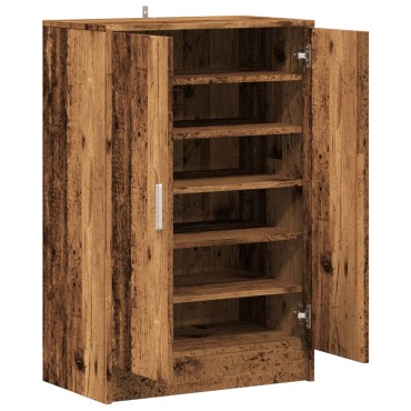 vidaXL Παπουτσοθήκη Όψη Παλαιού Ξύλου 60x35x92cm Επεξεργασμένο Ξύλο