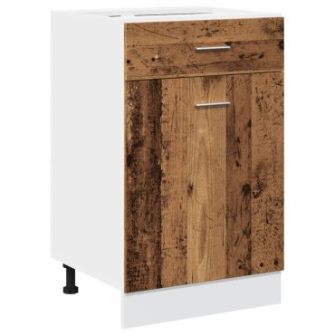 vidaXL Ντουλάπι με Συρτάρι Lyon Μαύρο 50x46x81,5cm Επεξ. Ξύλο 1 τεμ.