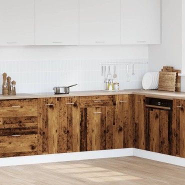 vidaXL Ντουλάπι με Συρτάρι Lyon Μαύρο 50x46x81,5cm Επεξ. Ξύλο 1 τεμ.