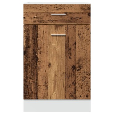 vidaXL Ντουλάπι με Συρτάρι Lyon Μαύρο 50x46x81,5cm Επεξ. Ξύλο 1 τεμ.