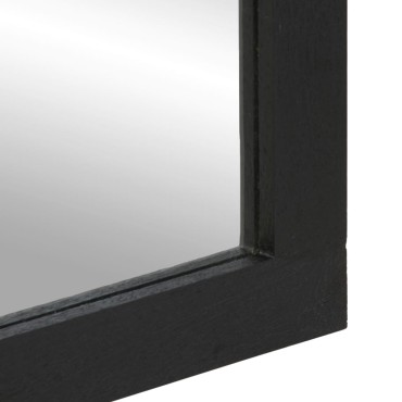vidaXL Καθρέφτης Μπάνιου Μαύρος 50x70x2,5cm Επεξ. Ξύλο/Oρείχαλκος