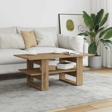vidaXL Τραπεζάκι Σαλονιού Αρτισιανή Δρυς 102x55x42cm Επεξ. Ξύλο 1 τεμ.