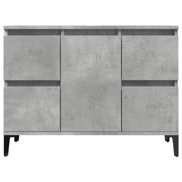 vidaXL Ντουλάπι Νιπτήρα Γκρι Σκυρ. 80x33x60cm Επεξεργασμένο Ξύλο 1 τεμ.