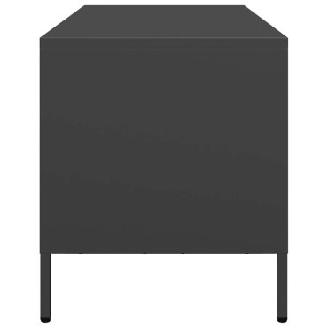 vidaXL Έπιπλο Τηλεόρασης Μαύρο 101,5x39x43,5cm Ατσάλι Ψυχρής Έλασης