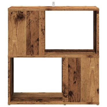 vidaXL Βιβλιοθήκη Όψη Παλαιού Ξύλου 60x24x63cm από Επεξεργ. Ξύλο 1 τεμ.