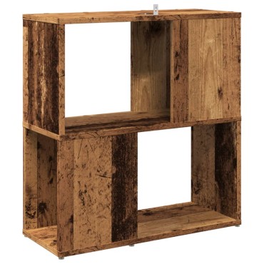 vidaXL Βιβλιοθήκη Όψη Παλαιού Ξύλου 60x24x63cm από Επεξεργ. Ξύλο 1 τεμ.