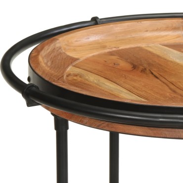 vidaXL Τραπεζάκι Βοηθητικό 55x83cm από Μασίφ Ξύλο Ακακίας 1 τεμ.