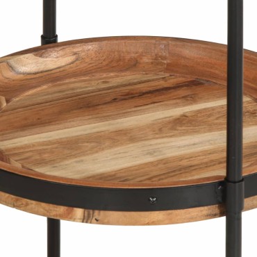 vidaXL Τραπεζάκι Βοηθητικό 55x83cm από Μασίφ Ξύλο Ακακίας 1 τεμ.