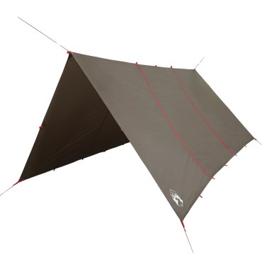 vidaXL Μουσαμάς Κάμπινγκ Αδιάβροχος Καφέ 451x420 εκ.