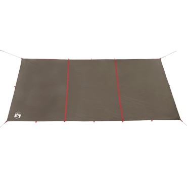 vidaXL Μουσαμάς Κάμπινγκ Αδιάβροχος Καφέ 451x420 εκ.