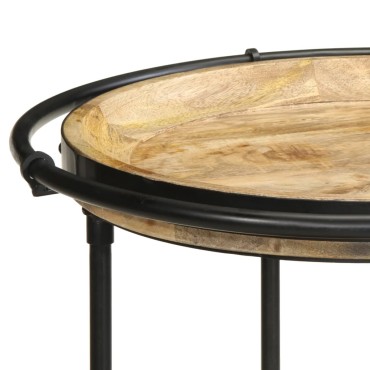 vidaXL Βοηθητικό Τραπέζι 55x83cm από Μασίφ Ξύλο Μάνγκο 1 τεμ.