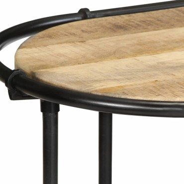 vidaXL Τραπέζι Κονσόλα 110x42x76cm από Μασίφ Ξύλο Μάνγκο 1 τεμ.