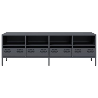 vidaXL Έπιπλο Τηλεόρασης Ανθρακί 135x39x43,5cm Ατσάλι Ψυχρής Έλασης