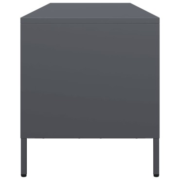 vidaXL Έπιπλο Τηλεόρασης Ανθρακί 135x39x43,5cm Ατσάλι Ψυχρής Έλασης