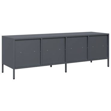 vidaXL Έπιπλο Τηλεόρασης Ανθρακί 135x39x43,5cm Ατσάλι Ψυχρής Έλασης