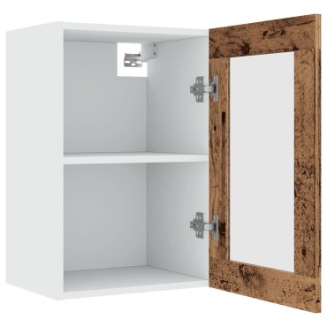 vidaXL Ντουλάπι Κρεμαστό Lyon με Τζάμι 40x31x60cm Επεξ. Ξύλο 1 τεμ.