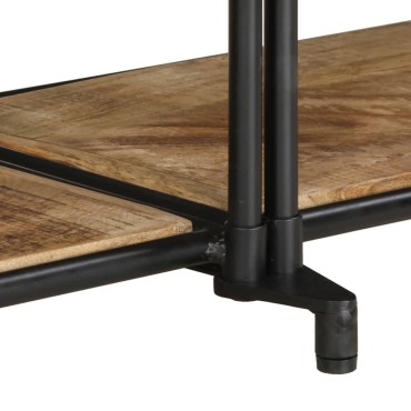 vidaXL Έπιπλο Τηλεόρασης 200x42x40cm Μασίφ Ακατέργ. Ξύλο Μάνγκο 1 τεμ.