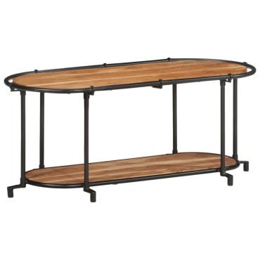vidaXL Έπιπλο Τηλεόρασης 100x42x40cm από Μασίφ Ξύλο Ακακίας 1 τεμ.