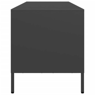 vidaXL Έπιπλο Τηλεόρασης Μαύρο 135x39x43,5cm Ατσάλι Ψυχρής Έλασης