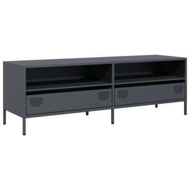 vidaXL Έπιπλο Τηλεόρασης Ανθρακί 135x39x43,5cm Ατσάλι Ψυχρής Έλασης