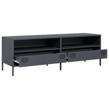 vidaXL Έπιπλο Τηλεόρασης Ανθρακί 135x39x43,5cm Ατσάλι Ψυχρής Έλασης