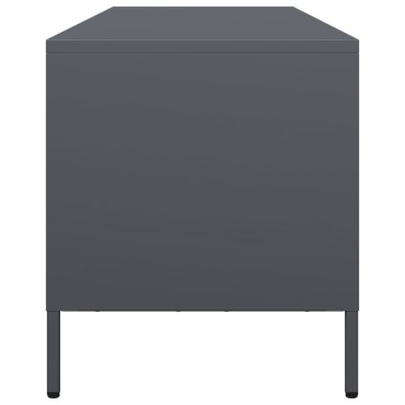 vidaXL Έπιπλο Τηλεόρασης Ανθρακί 135x39x43,5cm Ατσάλι Ψυχρής Έλασης