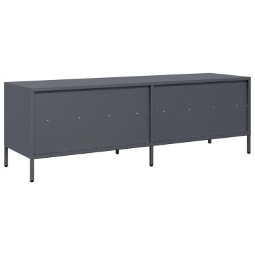 vidaXL Έπιπλο Τηλεόρασης Ανθρακί 135x39x43,5cm Ατσάλι Ψυχρής Έλασης