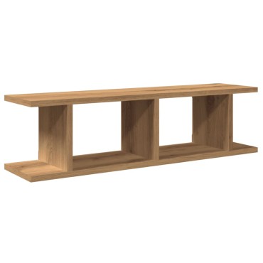 vidaXL Ραφιέρες Τοίχου 2 τεμ. Αρτισιανή Δρυς 75x18x20cm Επεξεργ. Ξύλο