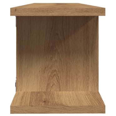 vidaXL Ραφιέρες Τοίχου 2 τεμ. Αρτισιανή Δρυς 75x18x20cm Επεξεργ. Ξύλο