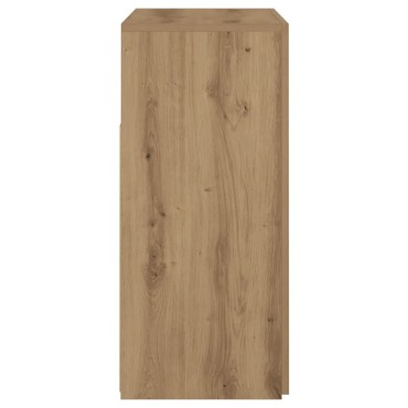 vidaXL Ντουλάπι με LED Αρτισιανή Δρυς 80x35x75cm Επεξ. Ξύλο 1 τεμ.