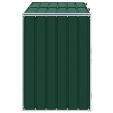 vidaXL Πλαίσιο Κάδων Απορριμμάτων Διπλό Κάδοι 144x81x113 εκ. Ατσάλι