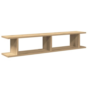 vidaXL Ραφιέρες Τοίχου 2 τεμ. Αρτισιανή Δρυς 105x18x20cm Επεξεργ. Ξύλο