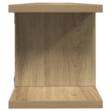 vidaXL Ραφιέρες Τοίχου 2 τεμ. Αρτισιανή Δρυς 105x18x20cm Επεξεργ. Ξύλο