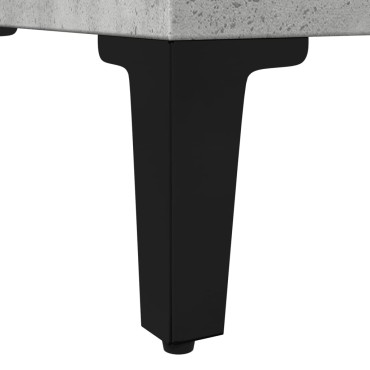 vidaXL Ντουλάπι Μπάνιου Γκρι Σκυροδέματος 30x30x190cm Επεξ. Ξύλο 1 τεμ.