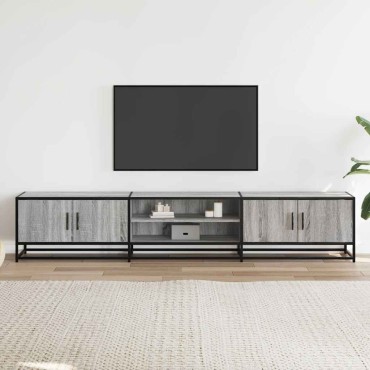 vidaXL Έπιπλο Τηλεόρασης Γκρι Sonoma 210x35x41cm από Επεξεργ. Ξύλο
