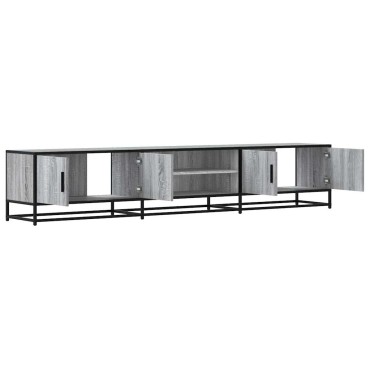vidaXL Έπιπλο Τηλεόρασης Γκρι Sonoma 210x35x41cm από Επεξεργ. Ξύλο
