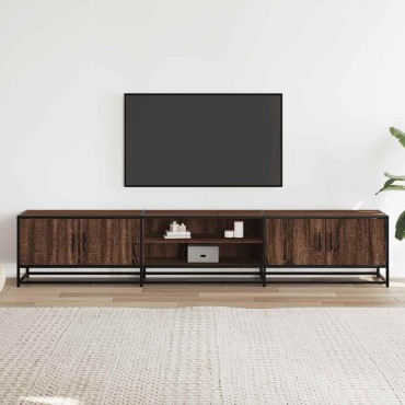 vidaXL Έπιπλο Τηλεόρασης Καφέ Δρυς 210x35x41cm Επεξεργασμένο Ξύλο