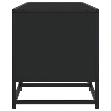 vidaXL Έπιπλο Τηλεόρασης Μαύρο 210x35x41cm Επεξεργασμένο Ξύλο