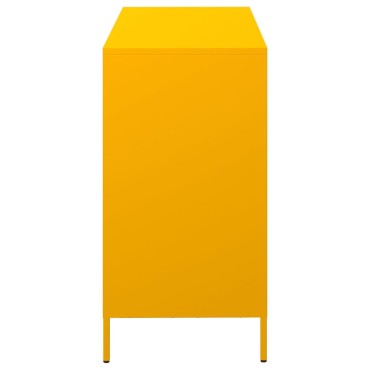 vidaXL Ντουλάπι Μουσταρδί 101,5x39x73,5cm από Χάλυβα Ψυχρής Έλασης 1 τεμ.
