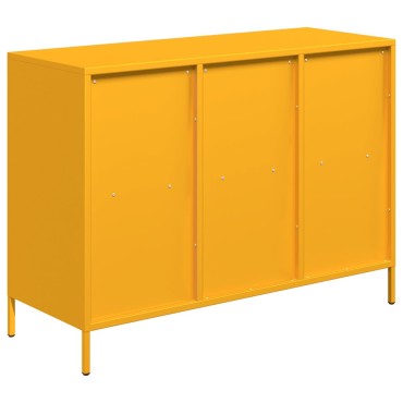 vidaXL Ντουλάπι Μουσταρδί 101,5x39x73,5cm από Χάλυβα Ψυχρής Έλασης 1 τεμ.