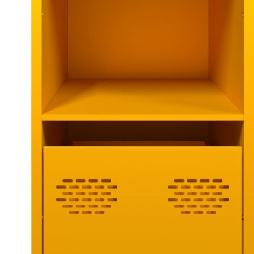 vidaXL Ντουλάπι Μουσταρδί 101,5x39x73,5cm από Χάλυβα Ψυχρής Έλασης 1 τεμ.