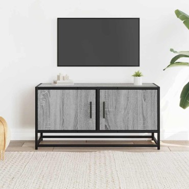 vidaXL Έπιπλο Τηλεόρασης Γκρι Sonoma 80x34,5x40cm Επεξ. Ξύλο
