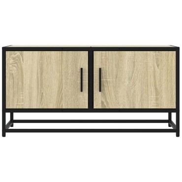 vidaXL Έπιπλο Τηλεόρασης Sonoma Δρυς 80x34,5x40cm Επεξ. Ξύλο/Μέταλλο