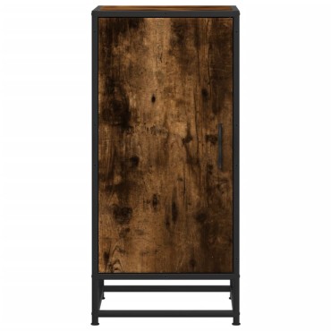 vidaXL Ραφιέρα Καπνιστή Δρυς 35,5x35x76cm Επεξ. Ξύλο + Μέταλλο 1 τεμ.